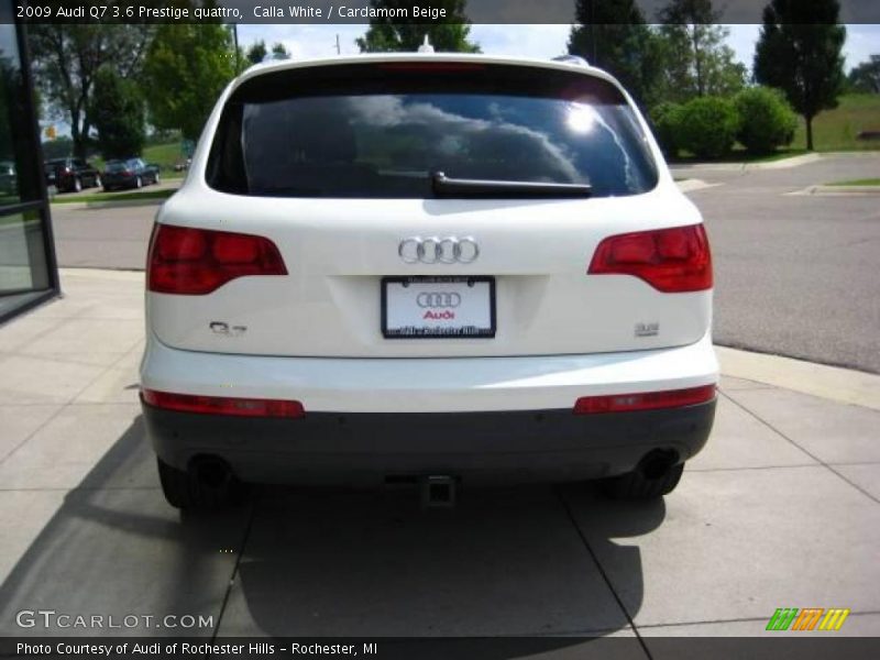 Calla White / Cardamom Beige 2009 Audi Q7 3.6 Prestige quattro