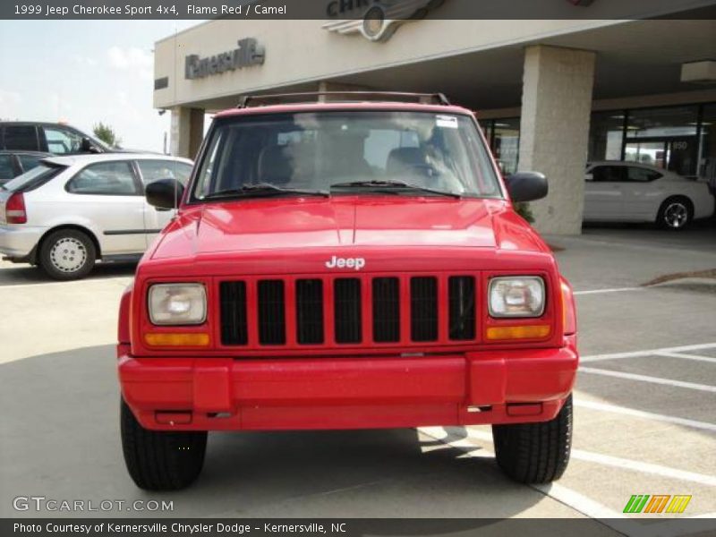 Flame Red / Camel 1999 Jeep Cherokee Sport 4x4