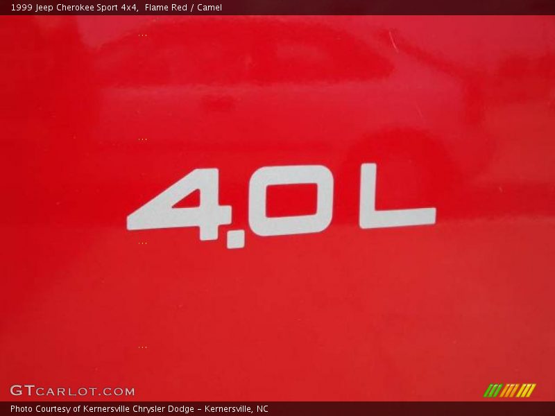 Flame Red / Camel 1999 Jeep Cherokee Sport 4x4