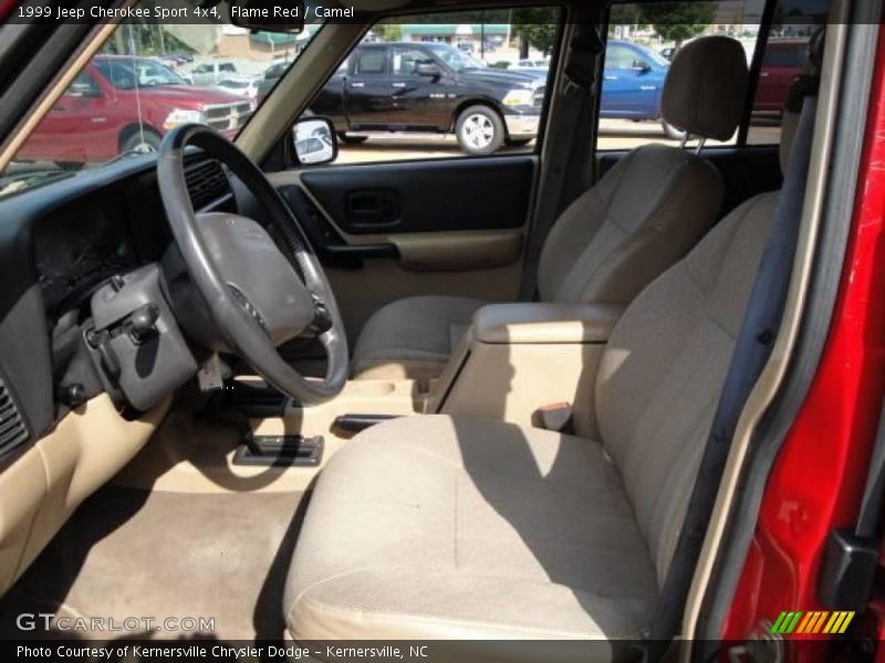 Flame Red / Camel 1999 Jeep Cherokee Sport 4x4