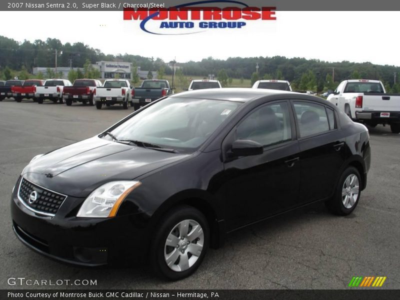 Super Black / Charcoal/Steel 2007 Nissan Sentra 2.0