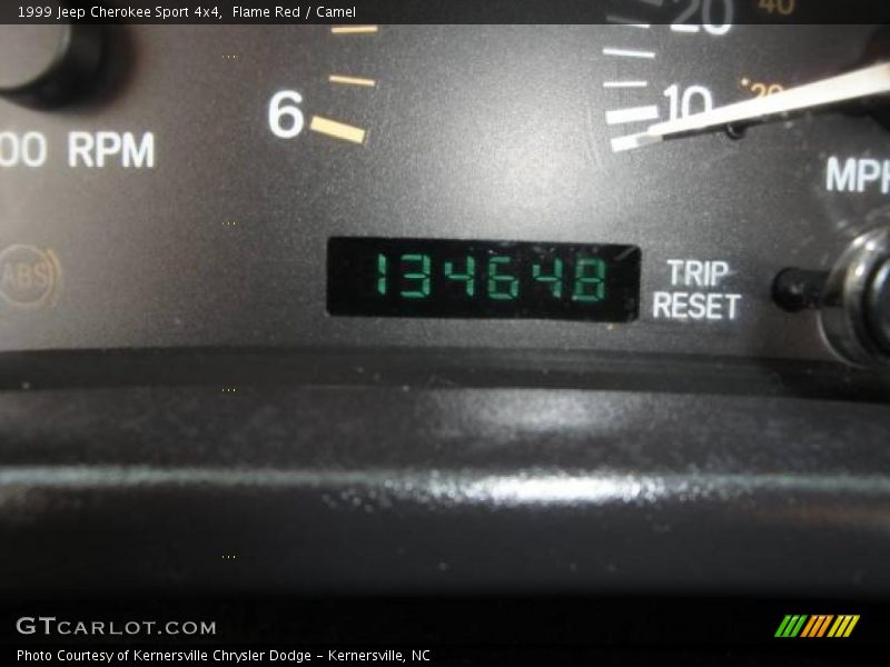 Flame Red / Camel 1999 Jeep Cherokee Sport 4x4