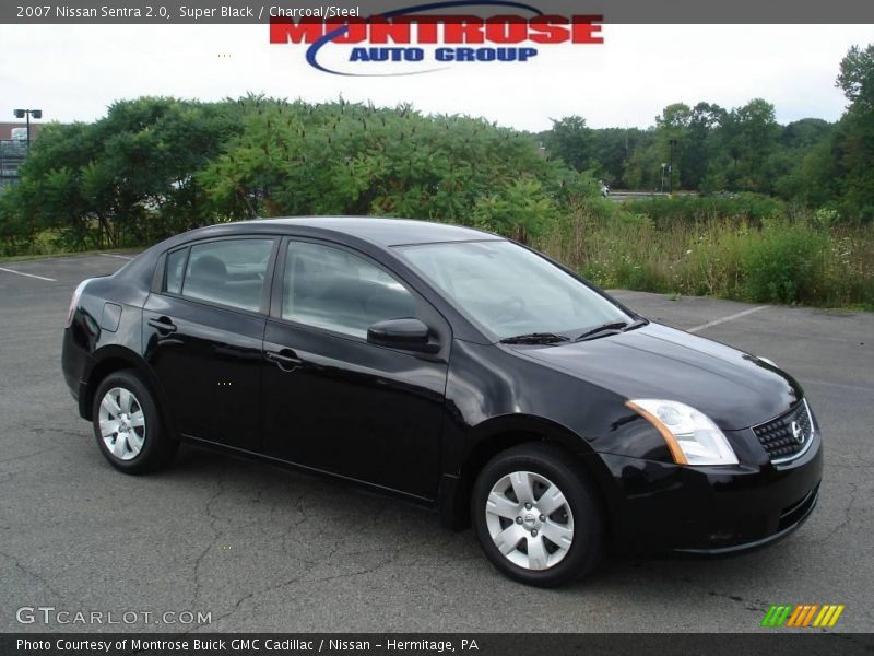 Super Black / Charcoal/Steel 2007 Nissan Sentra 2.0
