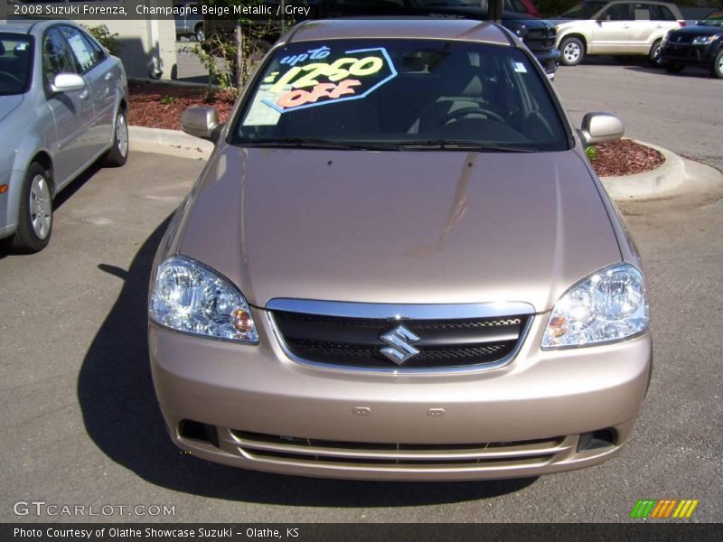 Champagne Beige Metallic / Grey 2008 Suzuki Forenza