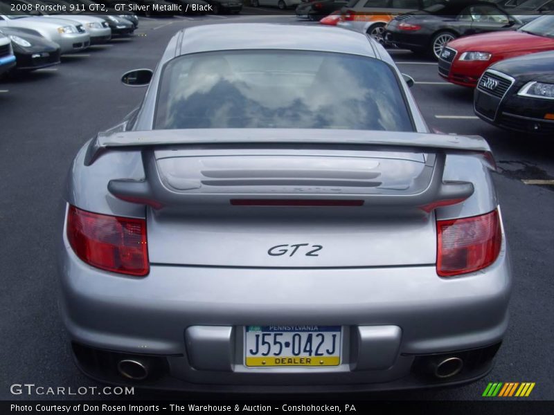 GT Silver Metallic / Black 2008 Porsche 911 GT2
