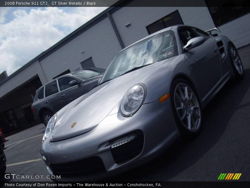 GT Silver Metallic / Black 2008 Porsche 911 GT2
