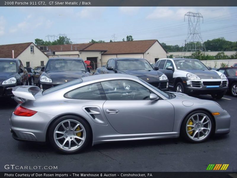 GT Silver Metallic / Black 2008 Porsche 911 GT2