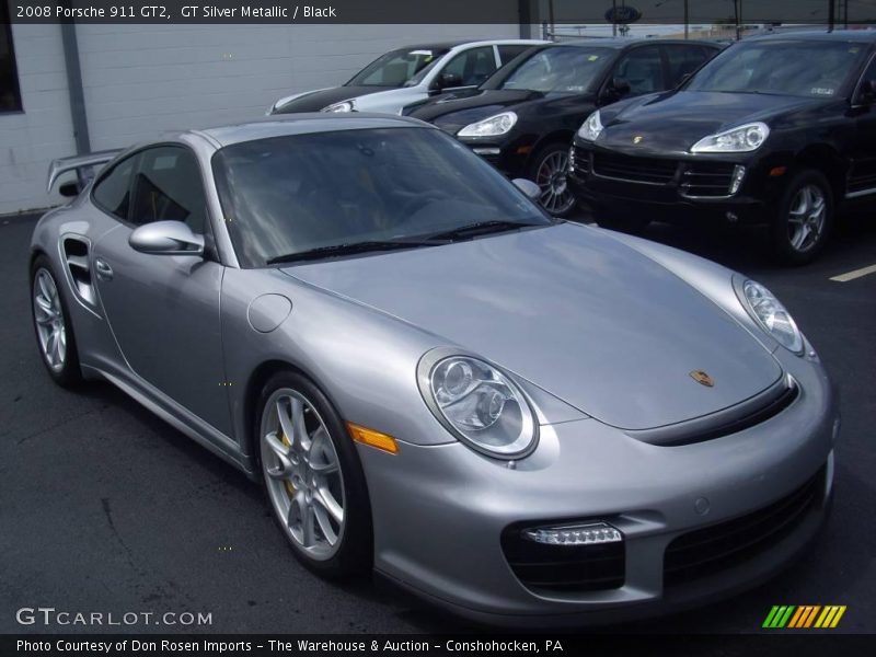 GT Silver Metallic / Black 2008 Porsche 911 GT2