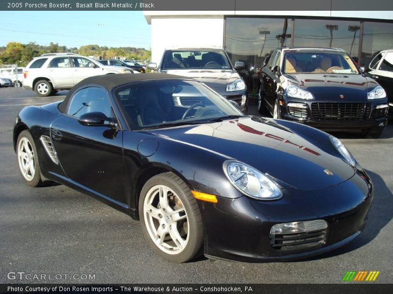 Basalt Black Metallic / Black 2005 Porsche Boxster