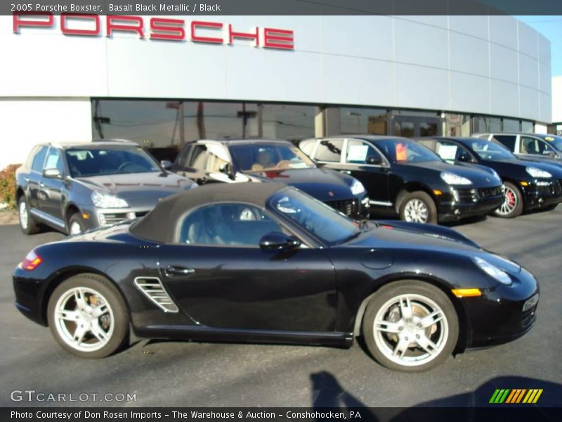 Basalt Black Metallic / Black 2005 Porsche Boxster