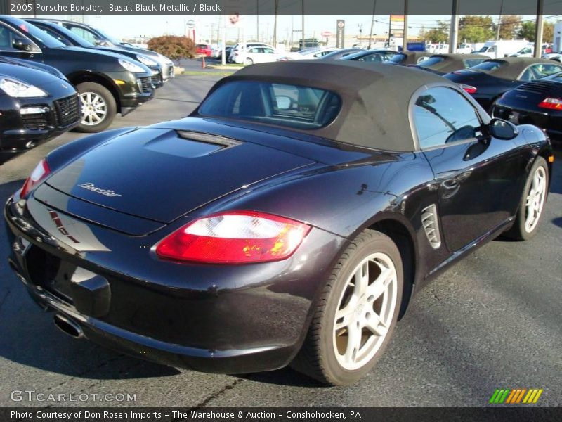 Basalt Black Metallic / Black 2005 Porsche Boxster