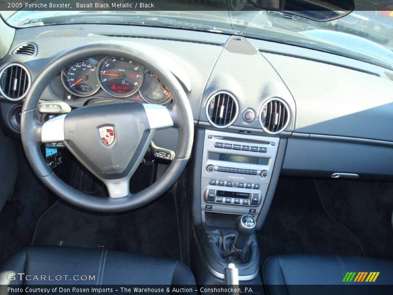 Basalt Black Metallic / Black 2005 Porsche Boxster