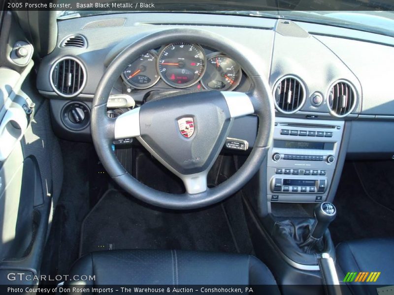 Basalt Black Metallic / Black 2005 Porsche Boxster