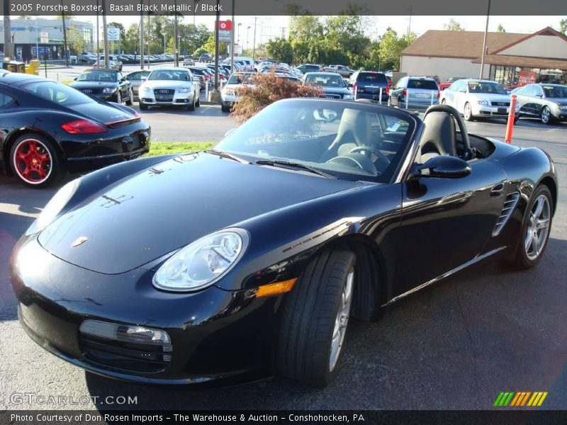 Basalt Black Metallic / Black 2005 Porsche Boxster