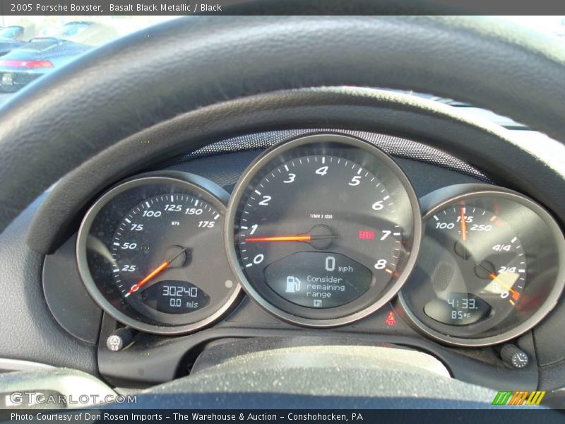 Basalt Black Metallic / Black 2005 Porsche Boxster