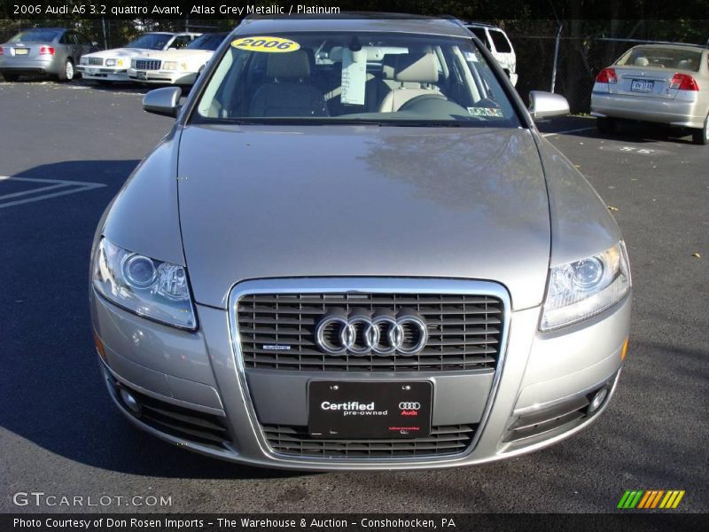 Atlas Grey Metallic / Platinum 2006 Audi A6 3.2 quattro Avant