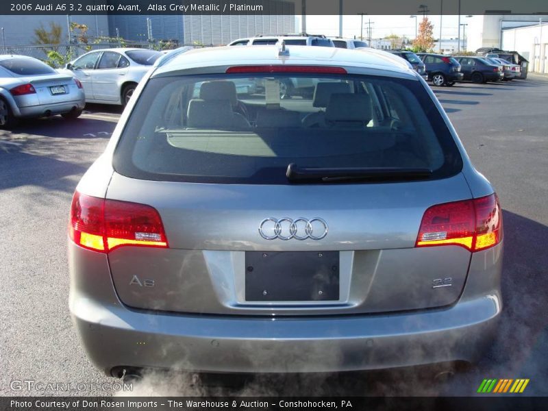 Atlas Grey Metallic / Platinum 2006 Audi A6 3.2 quattro Avant