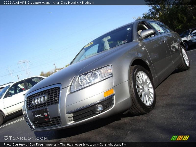 Atlas Grey Metallic / Platinum 2006 Audi A6 3.2 quattro Avant