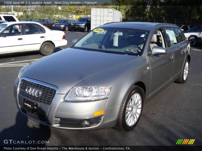 Atlas Grey Metallic / Platinum 2006 Audi A6 3.2 quattro Avant