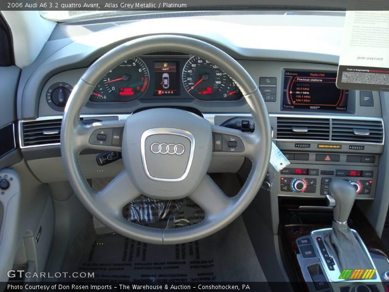 Atlas Grey Metallic / Platinum 2006 Audi A6 3.2 quattro Avant