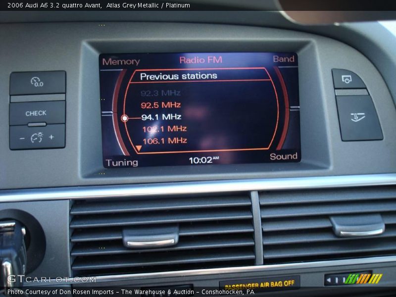 Atlas Grey Metallic / Platinum 2006 Audi A6 3.2 quattro Avant