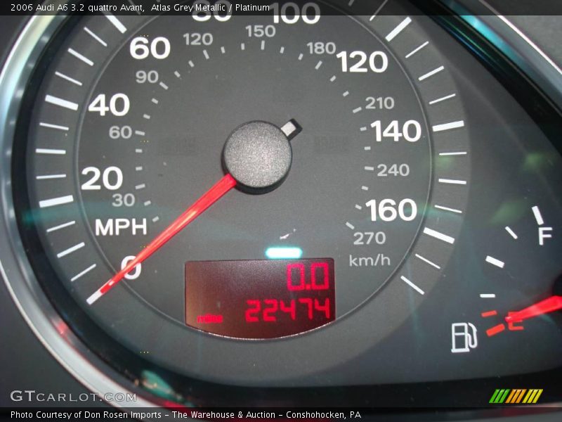 Atlas Grey Metallic / Platinum 2006 Audi A6 3.2 quattro Avant