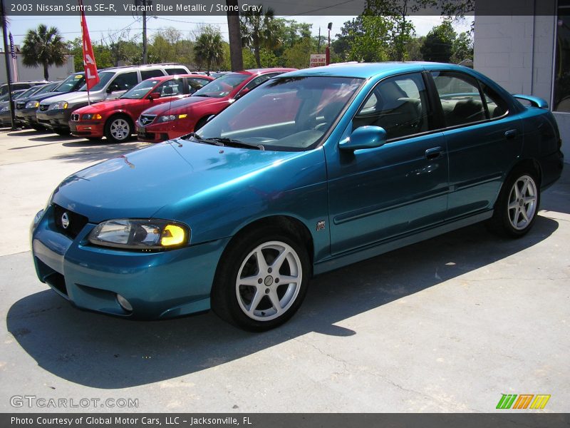 Vibrant Blue Metallic / Stone Gray 2003 Nissan Sentra SE-R