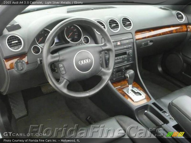 Light Silver Metallic / Ebony 2003 Audi A4 3.0 Cabriolet