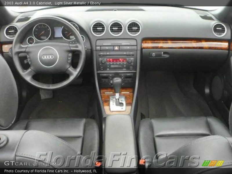 Light Silver Metallic / Ebony 2003 Audi A4 3.0 Cabriolet