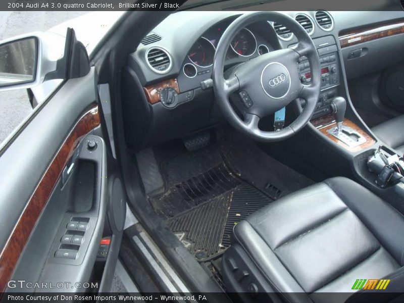 Brilliant Silver / Black 2004 Audi A4 3.0 quattro Cabriolet