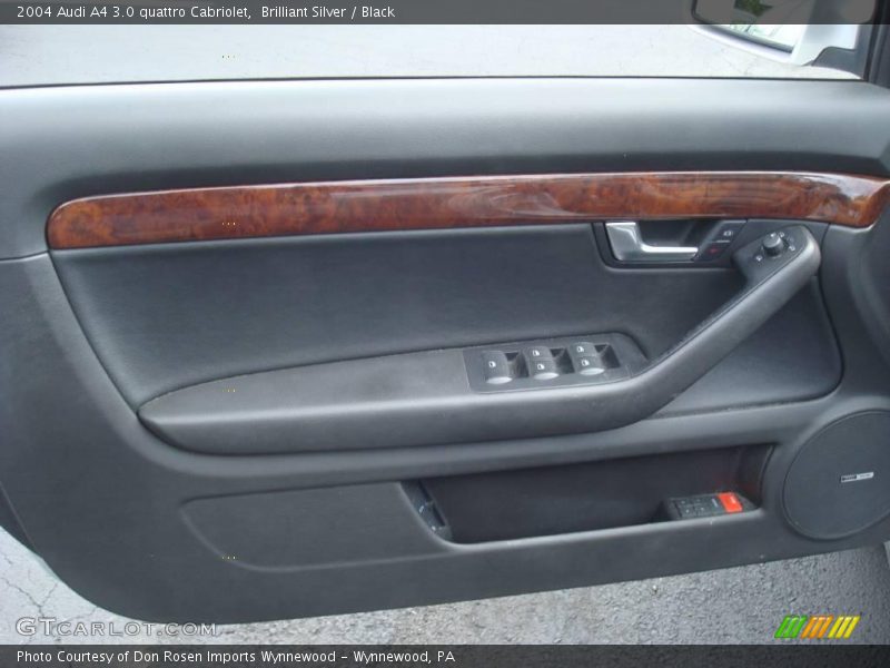 Brilliant Silver / Black 2004 Audi A4 3.0 quattro Cabriolet