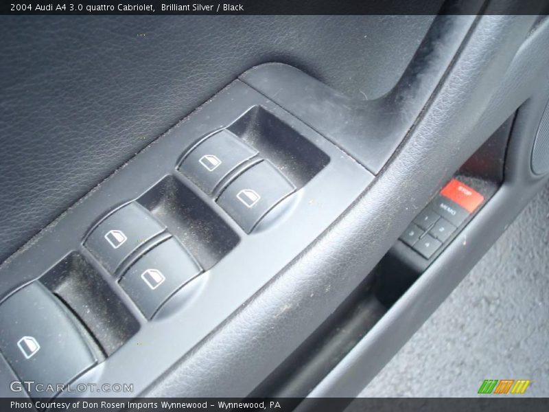 Brilliant Silver / Black 2004 Audi A4 3.0 quattro Cabriolet