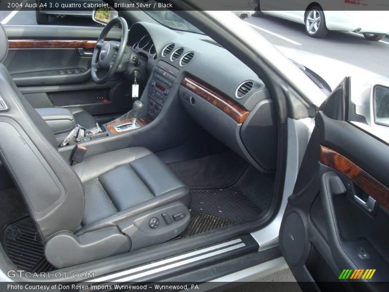 Brilliant Silver / Black 2004 Audi A4 3.0 quattro Cabriolet