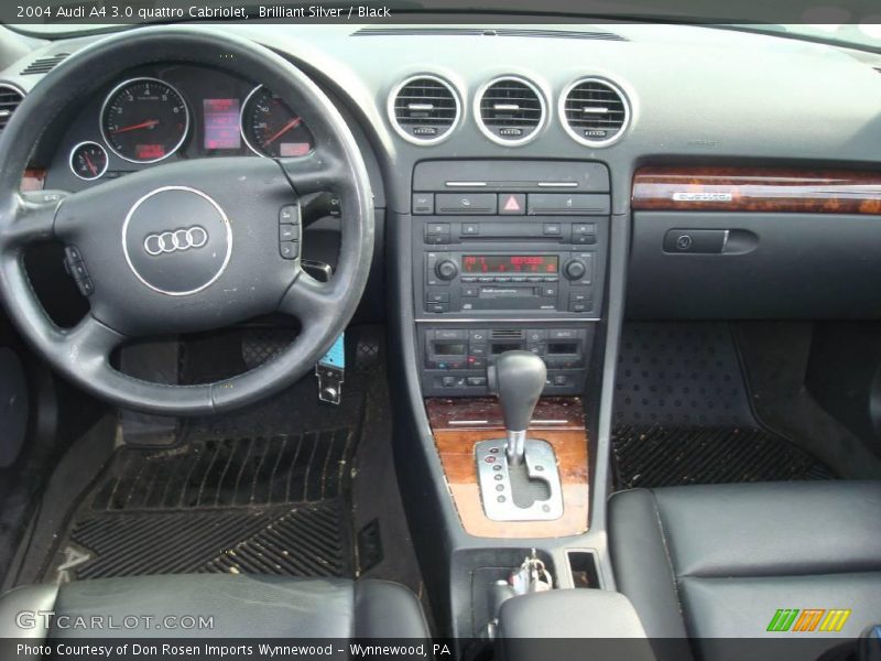 Brilliant Silver / Black 2004 Audi A4 3.0 quattro Cabriolet