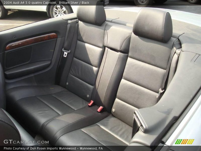 Brilliant Silver / Black 2004 Audi A4 3.0 quattro Cabriolet