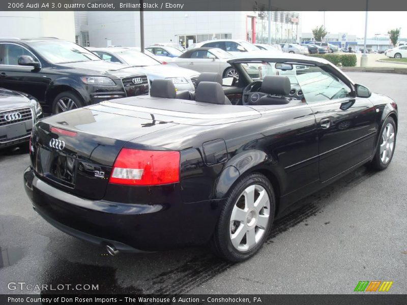 Brilliant Black / Ebony 2006 Audi A4 3.0 quattro Cabriolet