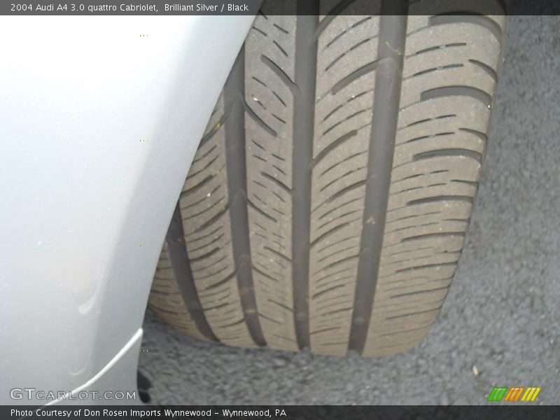 Brilliant Silver / Black 2004 Audi A4 3.0 quattro Cabriolet