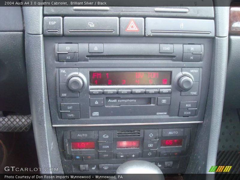 Brilliant Silver / Black 2004 Audi A4 3.0 quattro Cabriolet