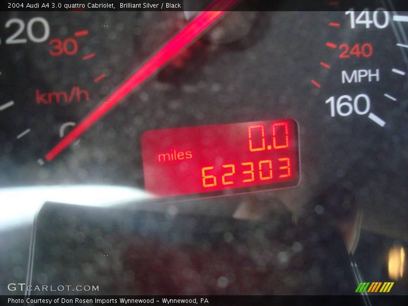 Brilliant Silver / Black 2004 Audi A4 3.0 quattro Cabriolet