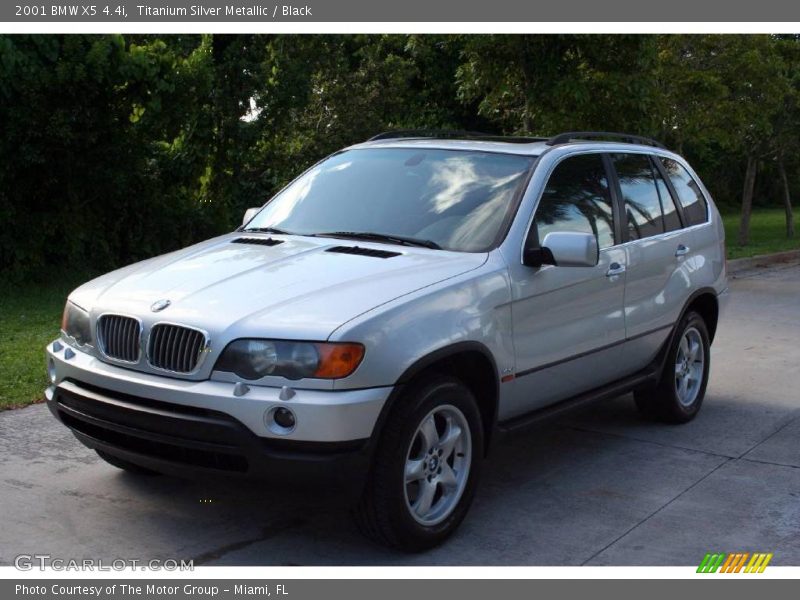 Titanium Silver Metallic / Black 2001 BMW X5 4.4i