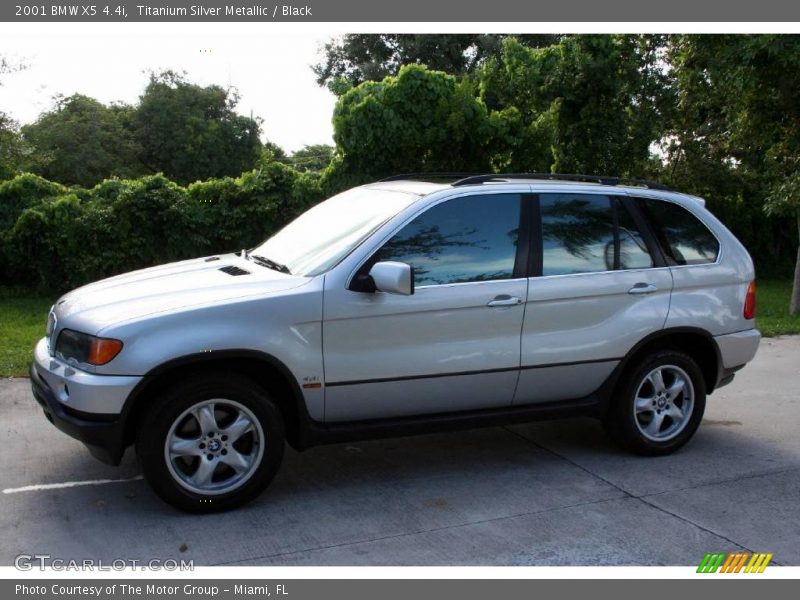 Titanium Silver Metallic / Black 2001 BMW X5 4.4i