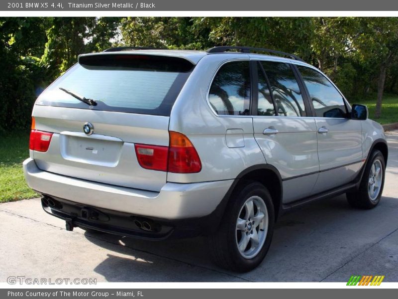 Titanium Silver Metallic / Black 2001 BMW X5 4.4i