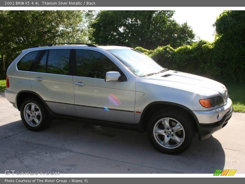 Titanium Silver Metallic / Black 2001 BMW X5 4.4i