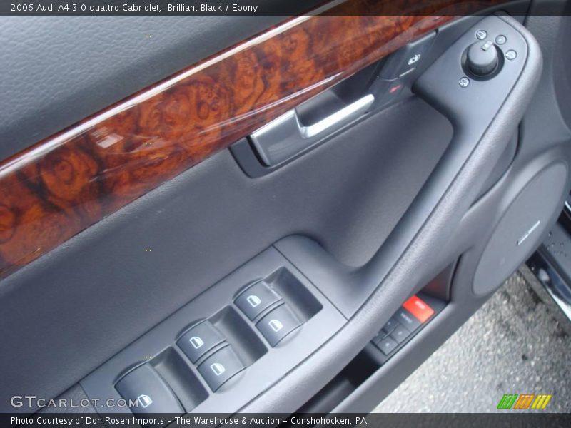 Brilliant Black / Ebony 2006 Audi A4 3.0 quattro Cabriolet