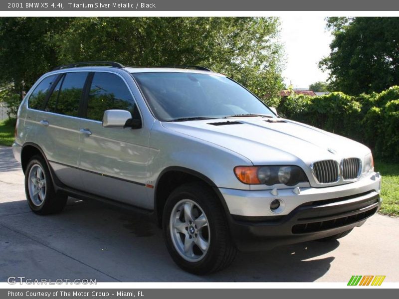 Titanium Silver Metallic / Black 2001 BMW X5 4.4i
