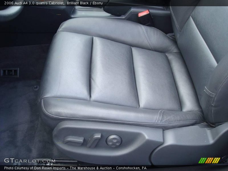 Brilliant Black / Ebony 2006 Audi A4 3.0 quattro Cabriolet
