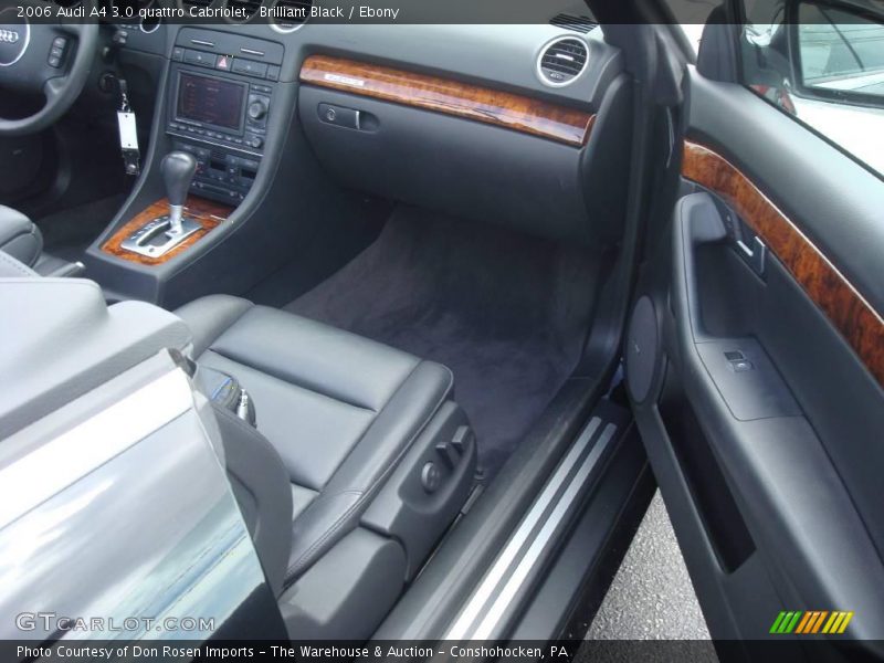 Brilliant Black / Ebony 2006 Audi A4 3.0 quattro Cabriolet