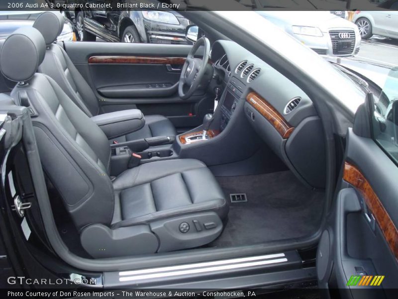 Brilliant Black / Ebony 2006 Audi A4 3.0 quattro Cabriolet