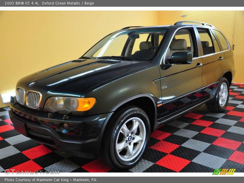 Oxford Green Metallic / Beige 2003 BMW X5 4.4i