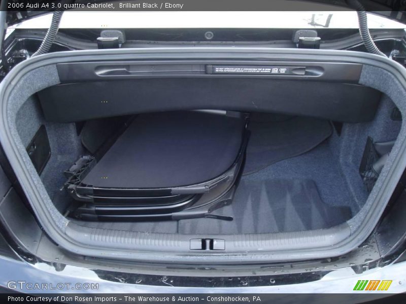 Brilliant Black / Ebony 2006 Audi A4 3.0 quattro Cabriolet